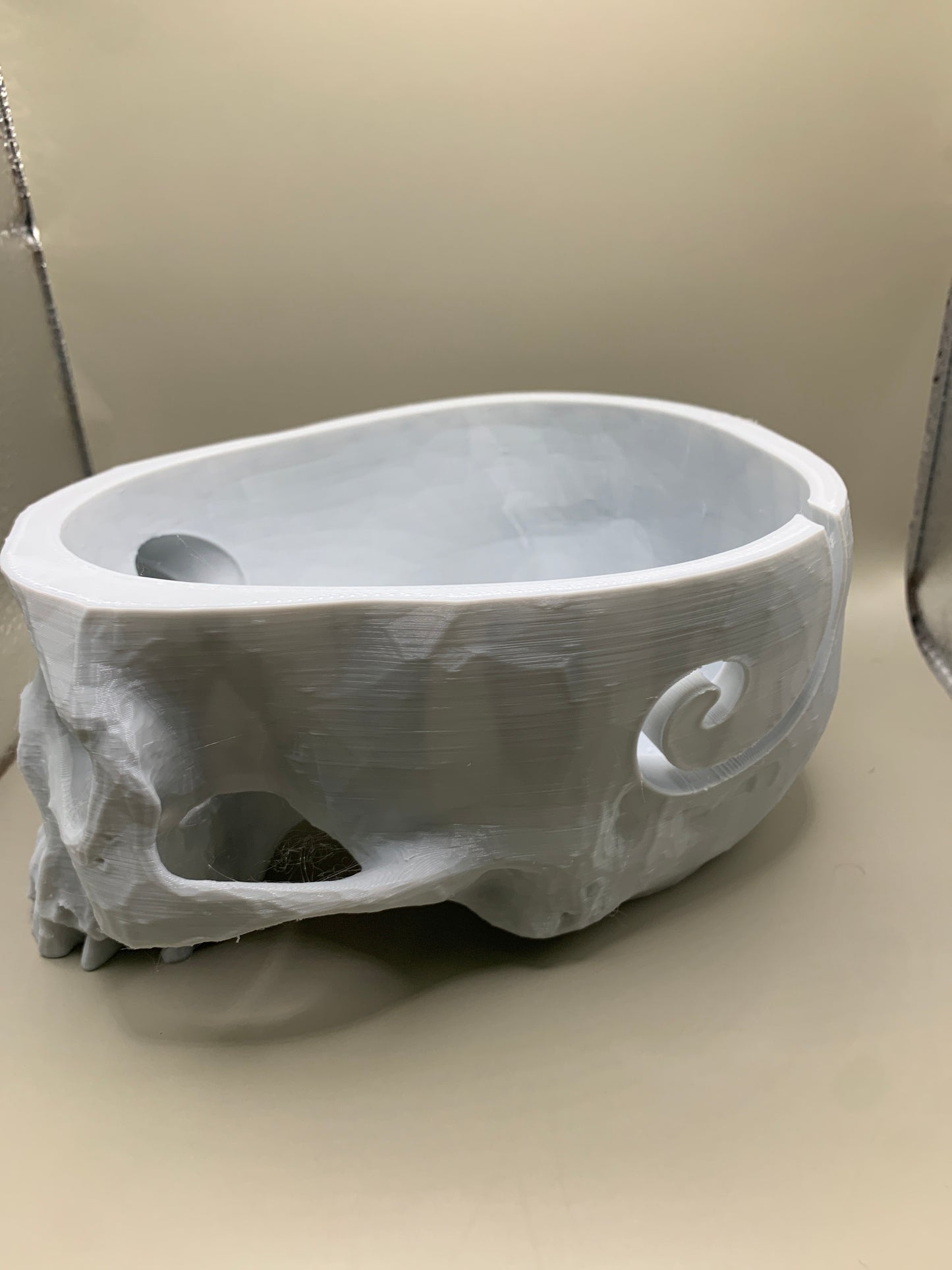 Skull yarn bowl