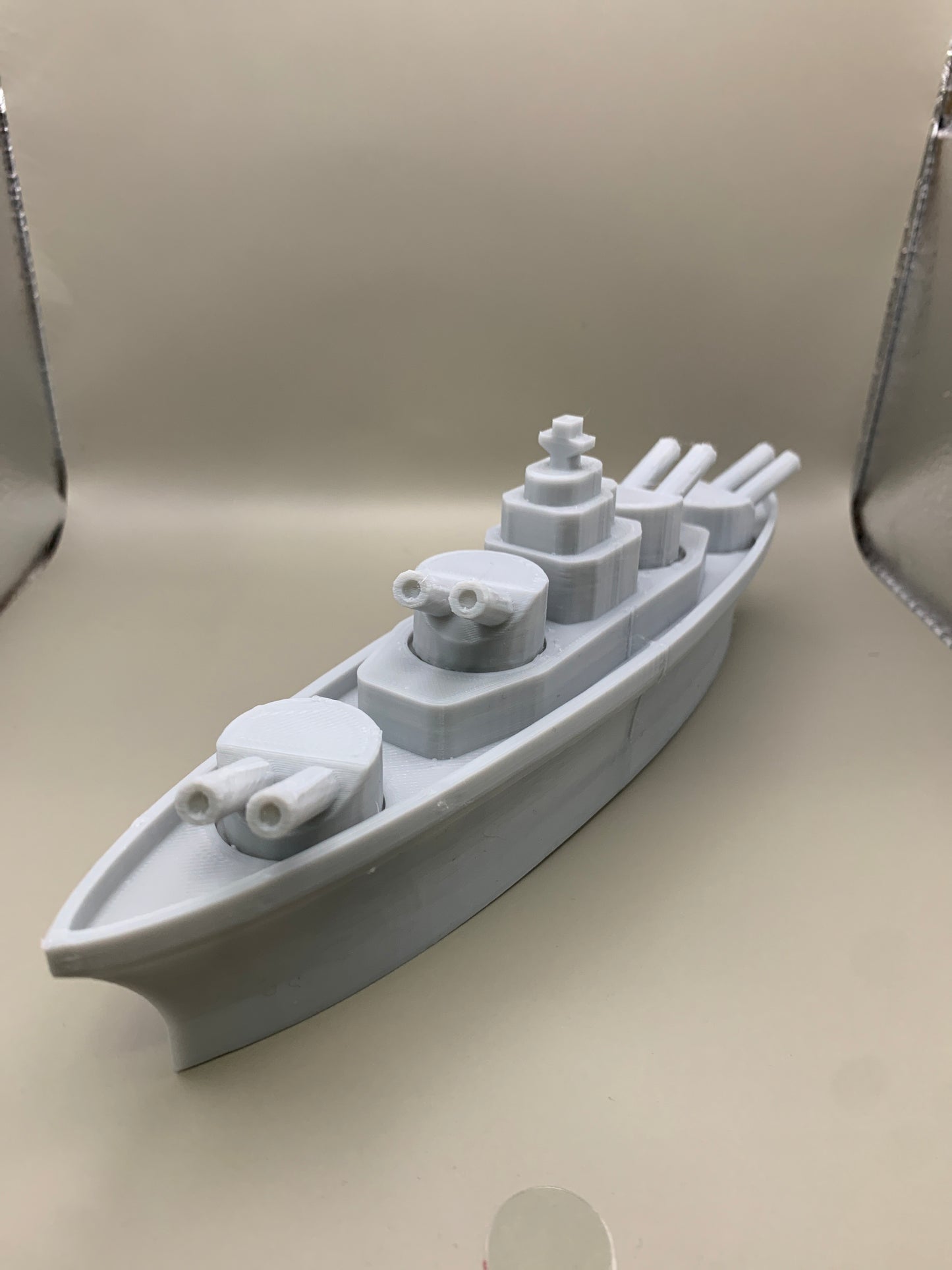 Battleship with Rotating Turrets