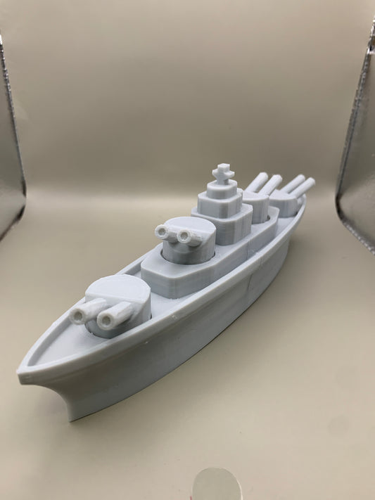 Battleship with Rotating Turrets